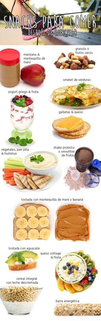 Ideas para snacks saludables post-entrenamiento 1 ideas para snacks saludables post entrenamiento